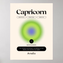 Astrologie Zodiac Sign Capricorn Poster