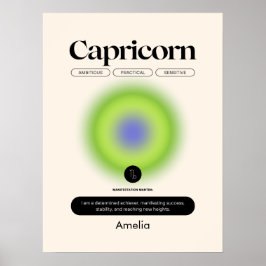 Astrologie Zodiac Sign Capricorn Poster