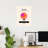 Astrologie Zodiac Sign Leo Saison Poster (Heimbüro)