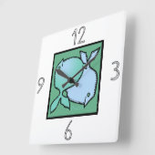 Astrologie Zodiac Sign Pisces Wall Clock Quadratische Wanduhr (Winkel)