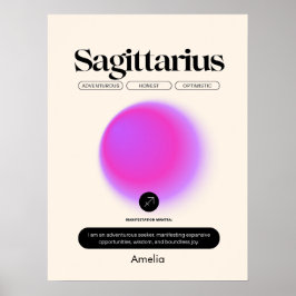 Astrologie Zodiac Sign Sagittarius Poster
