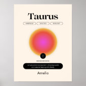 Astrologie Zodiac Sign Taurus Poster (Vorne)