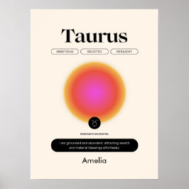 Astrologie Zodiac Sign Taurus Poster