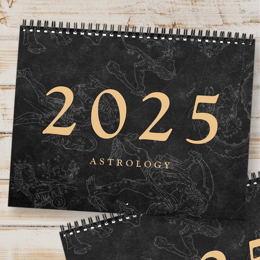 Astrologie Zodiac Signs Imitate Gold Classic Kalender