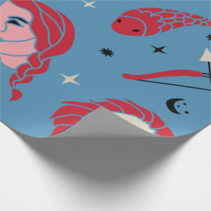 Astrologie Zodiac Wrapping Paper Geschenkpapier