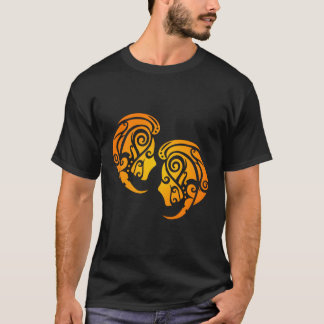 Astrologie Zodiac-Zeichen Gemini Horoskop Polynesi T-Shirt