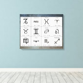 Astrologie Zodiac Zeichen Wand Kunst (Insitu (Holzboden))