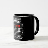 Astrologie/Zodiaka-Zeichen/Gemini Tasse (VorderseiteRechts)