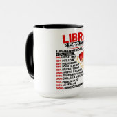 Astrologie/Zodiaka-Zeichen//Libra-Fakten Tasse (Vorderseite Links)