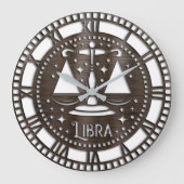 Astrologie/Zodiaka-Zeichen/Libra Große Wanduhr (Vorderseite)