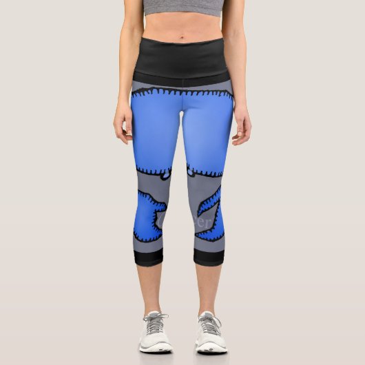 Astrologie Zodiakarzinom Geburt HWCL Capri Leggings (Vorderseite)