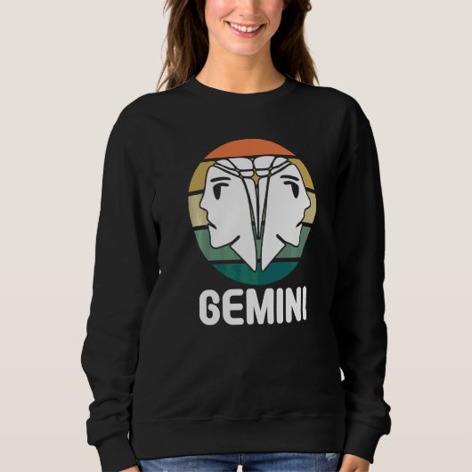 Astrologie Zwillinge Sweatshirt (Vorderseite)