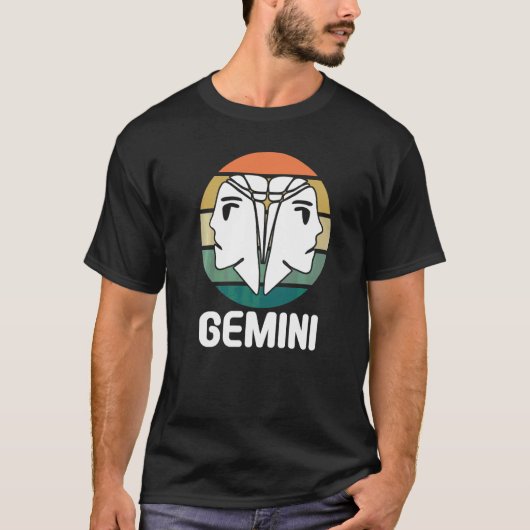 Astrologie Zwillinge T-Shirt (Vorderseite)
