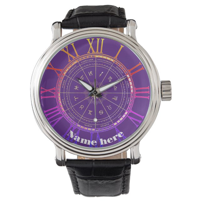 astrologisch armbanduhr (Vorderseite)