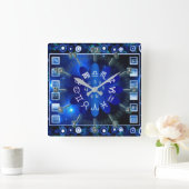 astrologisch quadratische wanduhr (Zuhause)