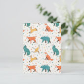 Astrologische Konstellation der Wälder Tiersteine Feiertagspostkarte (Stehend Vorderseite)