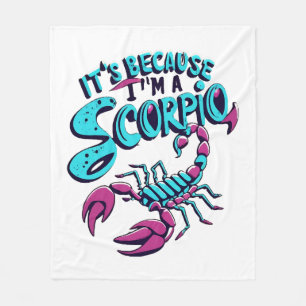 Astrologische Skorpion-Schwingungen Vintage-Sternz Fleecedecke