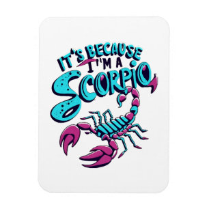 Astrologische Skorpion-Schwingungen Vintage-Tierkr Magnet