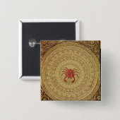 Astrologische Tabelle des Krebses Button (Vorne & Hinten)