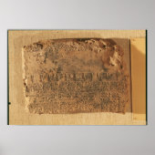 Astrologische Tablette aus Uruk Poster (Vorne)