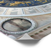Astrologische Uhr, Piazza San Marco, Venedig Poster (Ecke)