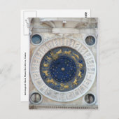 Astrologische Uhr, Piazza San Marco, Venedig Postkarte (Vorne/Hinten)