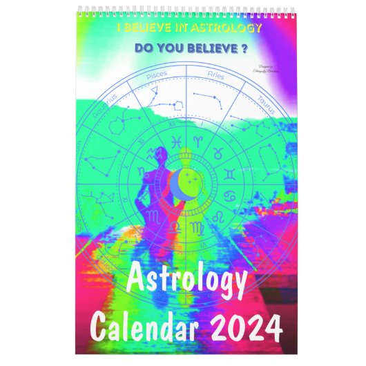 Astrologischer Kalender 2024 (Rückseite)