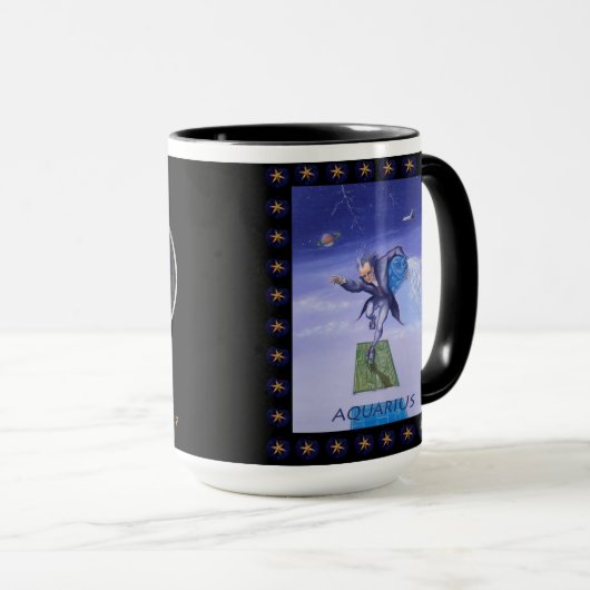 Astrologischer Tassen-Wassermann Pauls Whitehead Tasse (VorderseiteRechts)