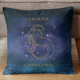 Astrologisches Capricorn Zodiac Namensschild Gesch Kissen