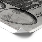 Astrologisches Diagramm des Kometen Poster (Ecke)