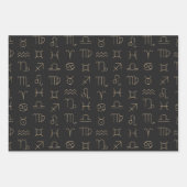 Astrologisches Himmelsmuster Geschenkpapier Set (Vorderseite 3)