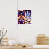 Astrologisches Horoskop Signalibra Poster (Küche)