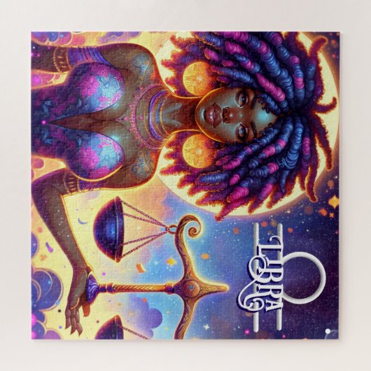 Astrologisches Horoskop Signalibra Puzzle (Horizontal)