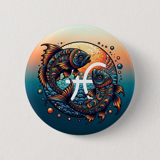 Astrologisches Horoskop-Syndrom Button (Vorderseite)