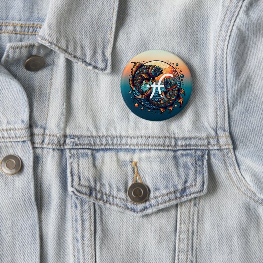 Astrologisches Horoskop-Syndrom Button (Beispiel)