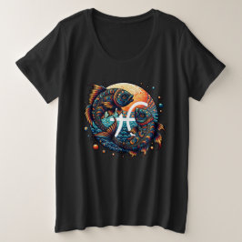 Astrologisches Horoskop-Syndrom Große Größe T-Shirt