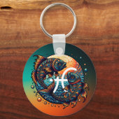 Astrologisches Horoskop-Syndrom Schlüsselanhänger (Vorderseite)