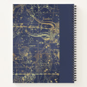 Astrologisches Nachtdiagramm mit Name Notizblock (Rückseite)