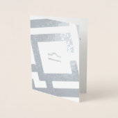 Astrologisches Signieren von Libra Silver Decoder Folienkarte (Vorderseite)