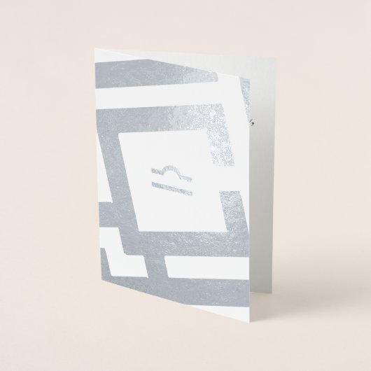 Astrologisches Signieren von Libra Silver Decoder  Folienkarte (Vorderseite)