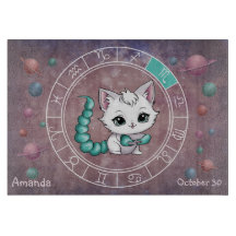 Astrologisches Skorpio Niedliche Katze Zodiac Whee
