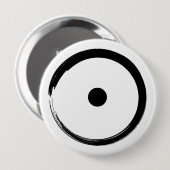 Astrologisches Sonnenzeichen - Zen-Kreis 1 des Bud Button (Vorne & Hinten)