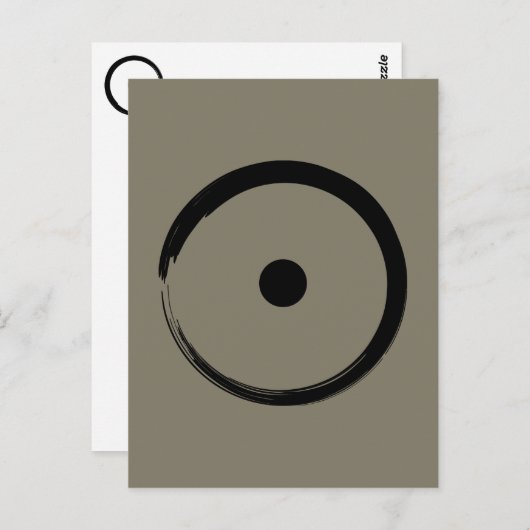 Astrologisches Sonnenzeichen - Zen-Kreis 1 des Bud Postkarte (Vorne/Hinten)