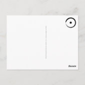 Astrologisches Sonnenzeichen - Zen-Kreis 1 des Bud Postkarte (Rückseite)