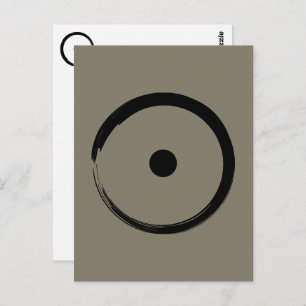 Astrologisches Sonnenzeichen - Zen-Kreis 1 des Bud Postkarte