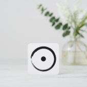 Astrologisches Sonnenzeichen - Zen-Kreis 1 des Bud Quadratische Visitenkarte (Stehend Vorderseite)