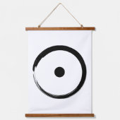 Astrologisches Sonnenzeichen - Zen-Kreis 1 des Bud Wandteppich Mit Holzrahmen (Vorderseite)