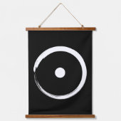 Astrologisches Sonnenzeichen - Zen-Kreis 2 des Bud Wandteppich Mit Holzrahmen (Vorderseite)