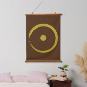 Astrologisches Sonnenzeichen - Zen-Kreis 3 des Bud Wandteppich Mit Holzrahmen (Schlafzimmer)