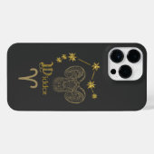 Astrologisches Sternzeichen Widder - Gold iPhone Hülle (Rückseite (Horizontal))